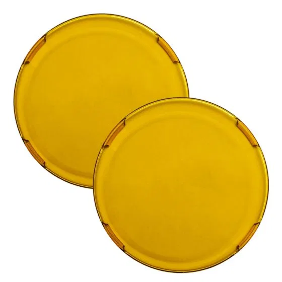 363682 – RIGID IND Driving/ Fog Light Cover, 9 Inch Round Yellow Polycarbonate Plastic No Logo Single